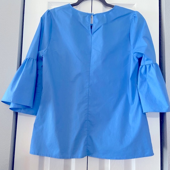 a.n.a. Ladies blue shirt with pearls size medium - Picture 2 of 7
